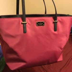 Nylon maroon Kate Spade bag